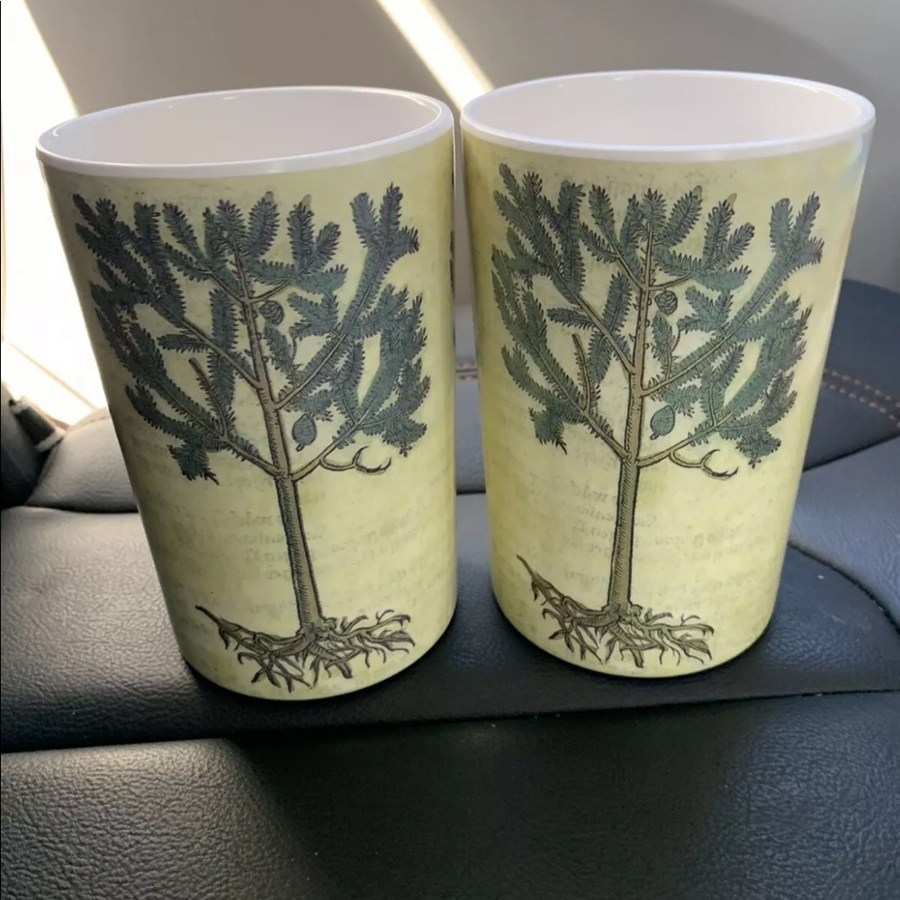 John Derian for Target Melamine Tree Vases lot 2